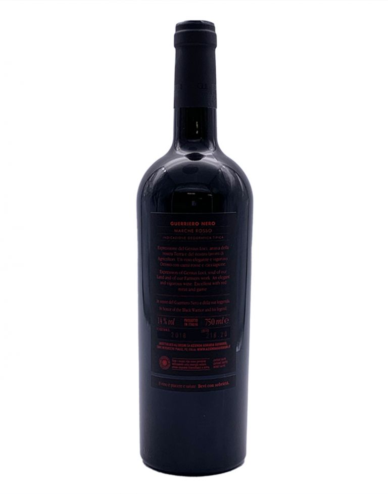 Marche Rosso "Guerriero Nero" IGT 2019 0.75 lt.
