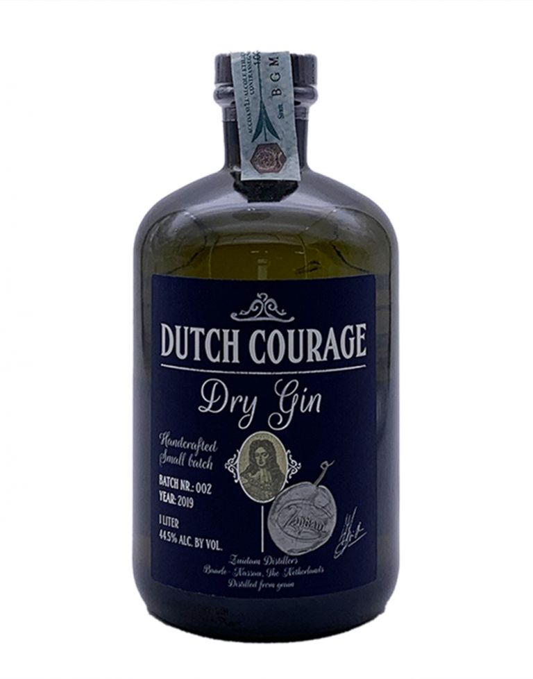 Dry Gin "Dutch Courage" 1.0 lt. Zuidam Distillers