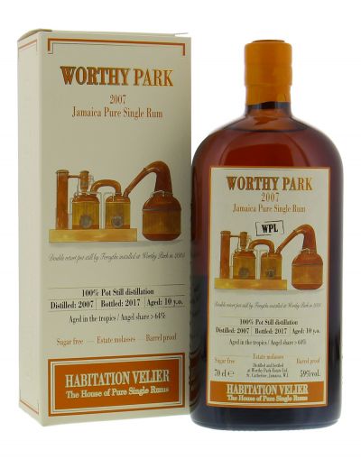 Jamaica Pure Single Rum -Worthy Park- 2007 0.70 lt