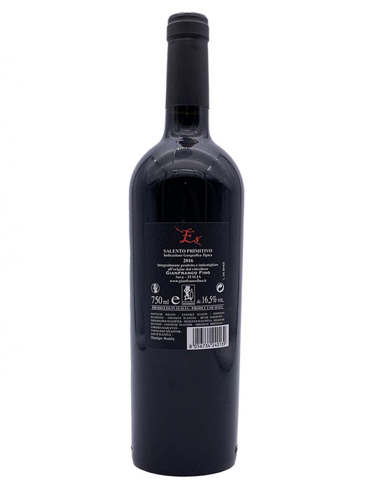 Primitivo "Es" IGT 2020 0.75 lt.